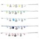 BRACCIALE DI PERLINE COLORATE E CHARMS MARINI - FFJ25784C618