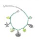 BRACCIALE DI PERLINE COLORATE E CHARMS MARINI - FFJ25784C618