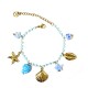 BRACCIALE DI PERLINE COLORATE E CHARMS MARINI - FFJ25784C618