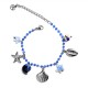 BRACCIALE DI PERLINE COLORATE E CHARMS MARINI - FFJ25784C618