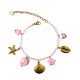 BRACCIALE DI PERLINE COLORATE E CHARMS MARINI - FFJ25784C618