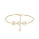 BRACCIALE CON TRE FIORI SMALTATI - FFJ25784C624