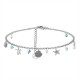 BRACCIALE A CATENA CON CHARMS MARINI E PERLINE COLORATE - FFJ25864C612