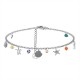 BRACCIALE A CATENA CON CHARMS MARINI E PERLINE COLORATE - FFJ25864C612