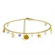 BRACCIALE A CATENA CON CHARMS MARINI E PERLINE COLORATE - FFJ25864C612