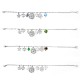 BRACCIALE A CATENA CON CHARMS FLOREALI - FFJ2592C600