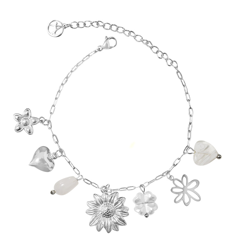 BRACCIALE A CATENA CON CHARMS FLOREALI - FFJ2592C600