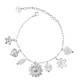 BRACCIALE A CATENA CON CHARMS FLOREALI - FFJ2592C600