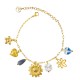 BRACCIALE A CATENA CON CHARMS FLOREALI - FFJ2592C600