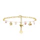 BRACCIALE A CATENA CON PERLINE COLORATE E CHARMS NATURALI - FFJ25944C610