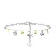 BRACCIALE A CATENA CON PERLINE COLORATE E CHARMS NATURALI - FFJ25944C610