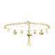 BRACCIALE A CATENA CON PERLINE COLORATE E CHARMS NATURALI - FFJ25944C610