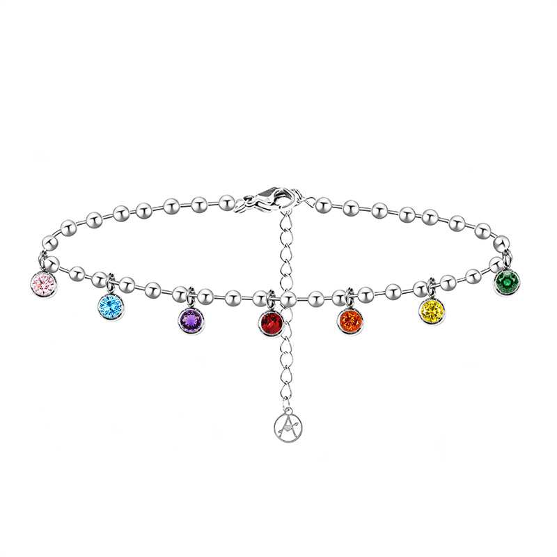 BRACCIALE CATENA A SFERE CON CHARM PUNTI LUCE - FFJ2664C840