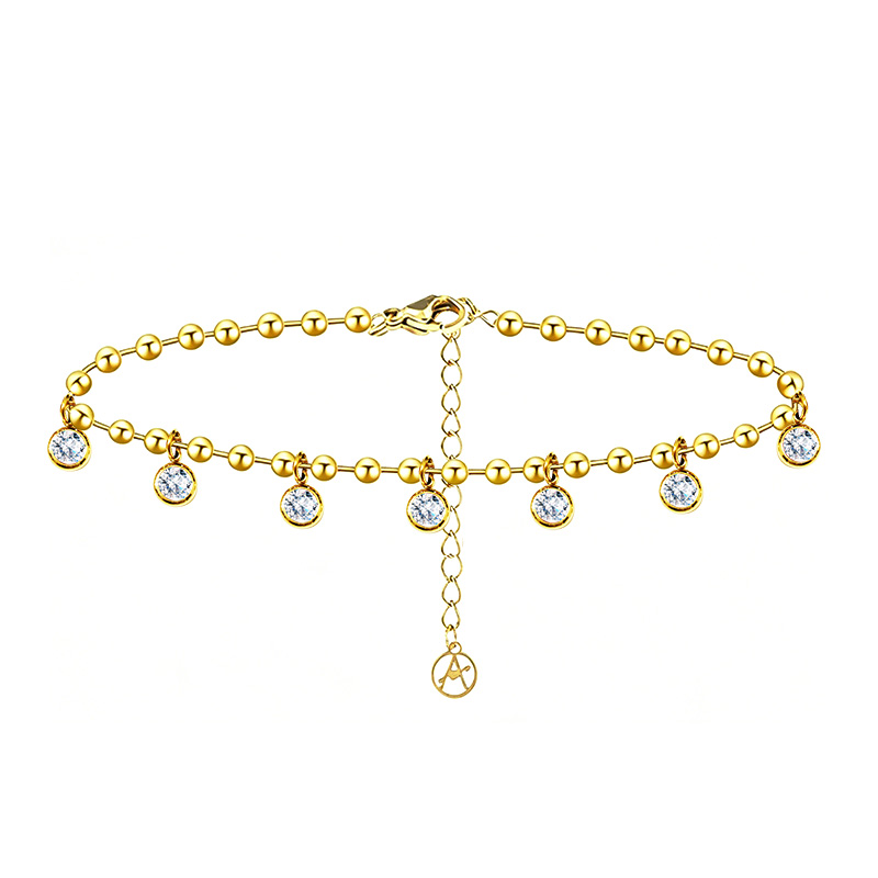 BRACCIALE CATENA A SFERE CON CHARM PUNTI LUCE - FFJ2664C840