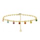 BRACCIALE CATENA A SFERE CON CHARM PUNTI LUCE - FFJ2664C840