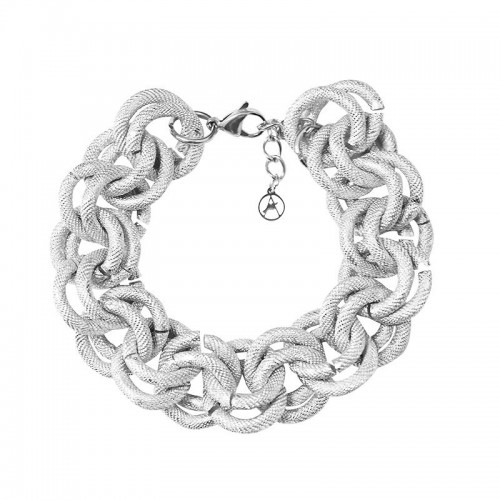 BRACCIALE CATENA GROSSA A MAGLIA DOPPIO CERCHIO - FJ24432B512