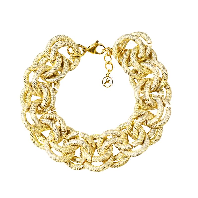 BRACCIALE CATENA GROSSA A MAGLIA DOPPIO CERCHIO - FJ24432B512 BRACCIALE CATENA GROSSA A MAGLIA DOPPIO CERCHIO - FJ24432B512