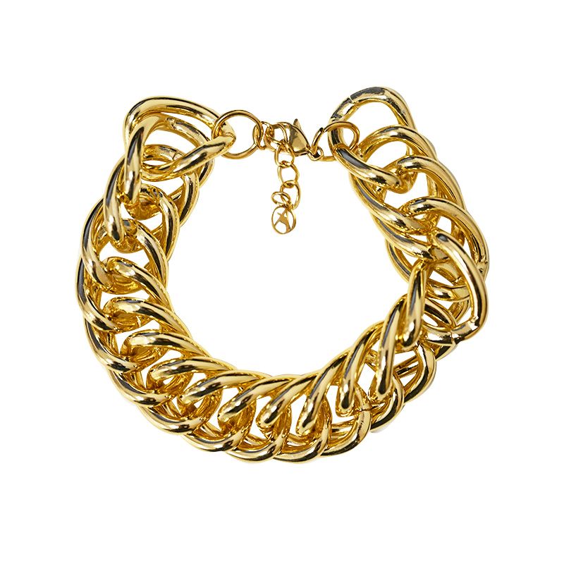 BRACCIALE A DOPPIA CATENA GRUMETTA GROSSA - FJ24472B510