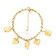 BRACCIALE A CATENA CON CHARMS CAMPANELLO E CUORE - FJ2484B731 BRACCIALE A CATENA CON CHARMS CAMPANELLO E CUORE - FJ2484B731