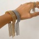 BRACCIALE SEMIRIGIDO REGOLABILE CON NAPPE A CATENA A SFERA - FJ251112B