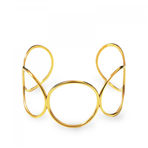 BRACCIALE SEMIRIGIDO APERTO REGOLABILE CAVO - FJ2580B