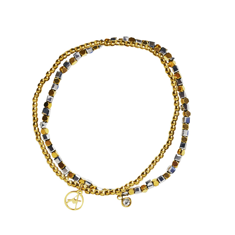 SET DI 2 BRACCIALI ELASTICI CON PERLINE - GD251024B914