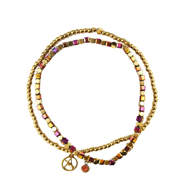 SET DI 2 BRACCIALI ELASTICI CON PERLINE - GD251024B914