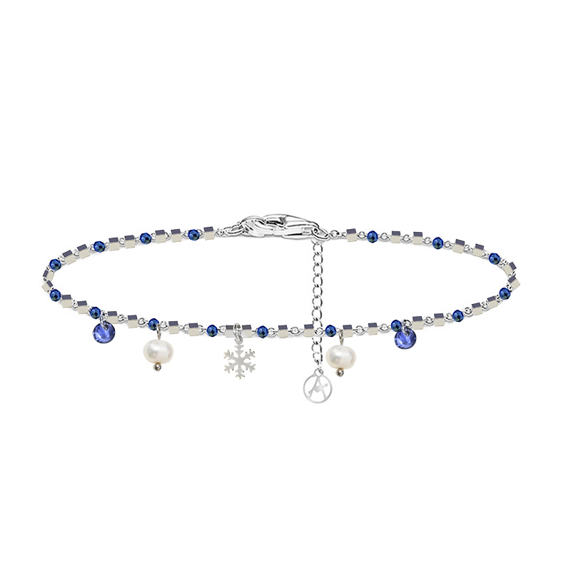 BRACCIALE DI PERLINE CON CIONDOLI FIOCCO DI NEVE & PERLA E ZIRCONE - JN21924116D11 BRACCIALE DI PERLINE CON CIONDOLI FIOCCO DI NEVE & PERLA E ZIRCONE - JN21924116D11