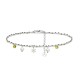 BRACCIALE DI PERLINE CON CIONDOLI FIOCCO DI NEVE & PERLA E ZIRCONE - JN21924116D11 BRACCIALE DI PERLINE CON CIONDOLI FIOCCO DI NEVE & PERLA E ZIRCONE - JN21924116D11