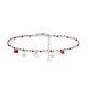 BRACCIALE DI PERLINE CON CIONDOLI CUORE & PERLA E ZIRCONE - JN21924116D12 BRACCIALE DI PERLINE CON CIONDOLI CUORE & PERLA E ZIRCONE - JN21924116D12