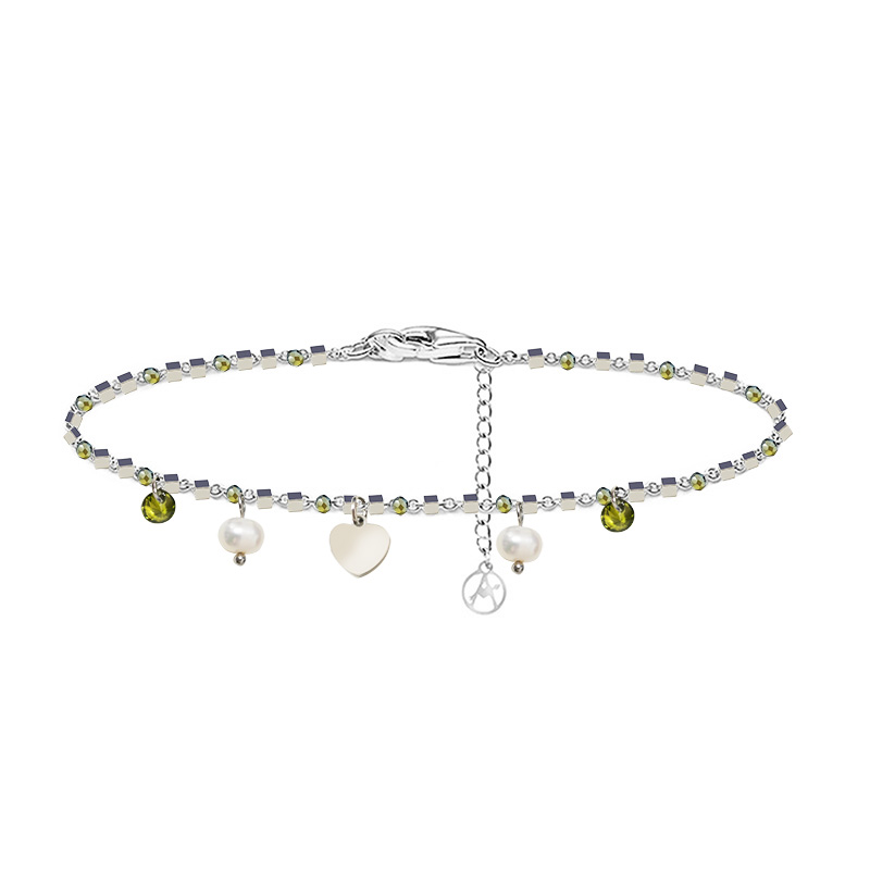 BRACCIALE DI PERLINE CON CIONDOLI CUORE & PERLA E ZIRCONE - JN21924116D12 BRACCIALE DI PERLINE CON CIONDOLI CUORE & PERLA E ZIRCONE - JN21924116D12
