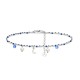BRACCIALE DI PERLINE CON CIONDOLI LUNA & PERLA E ZIRCONE - JN21924116D13