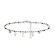 BRACCIALE DI PERLINE CON CIONDOLI LUNA & PERLA E ZIRCONE - JN21924116D13