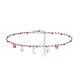BRACCIALE DI PERLINE CON CIONDOLI LUNA & PERLA E ZIRCONE - JN21924116D13