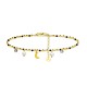 BRACCIALE DI PERLINE CON CIONDOLI LUNA & PERLA E ZIRCONE - JN21924116D13