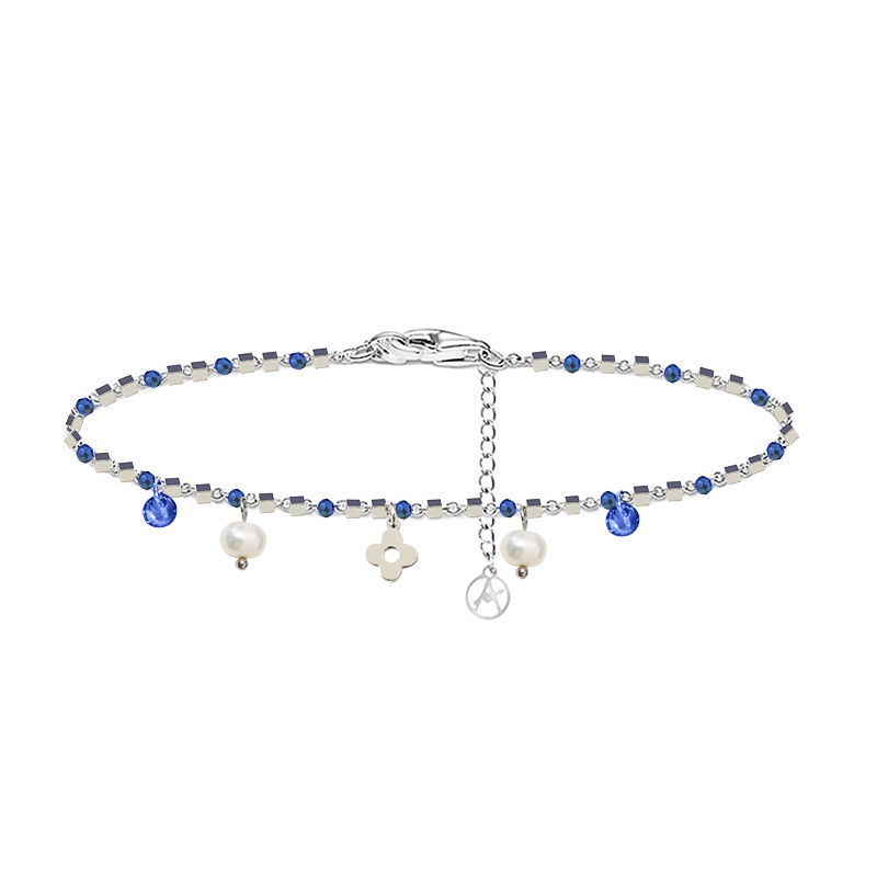 BRACCIALE DI PERLINE CON CIONDOLI QUADRIFOGLIO & PERLA E ZIRCONE - JN21924116D15 BRACCIALE DI PERLINE CON CIONDOLI QUADRIFOGLIO & PERLA E ZIRCONE - JN21924116D15