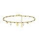 BRACCIALE DI PERLINE CON CIONDOLI QUADRIFOGLIO & PERLA E ZIRCONE - JN21924116D15 BRACCIALE DI PERLINE CON CIONDOLI QUADRIFOGLIO & PERLA E ZIRCONE - JN21924116D15