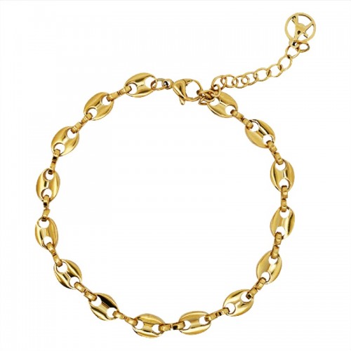 BRACCIALE A CATENA DI CHICCHI DI CAFFÈ - JN22328D764