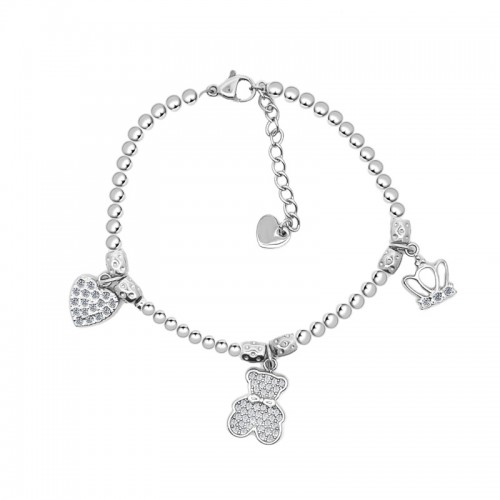 BRACCIALE PALLINE CON PEPITE E CHARMS - JN2384E550