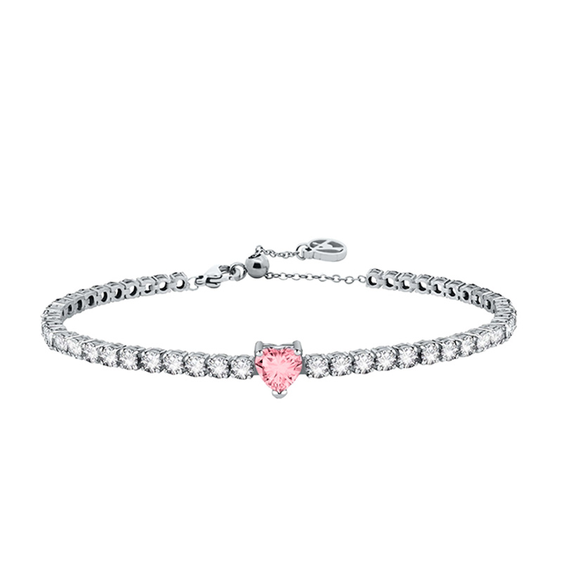 BRACCIALE TENNIS CON CUORE COLORATO - JN2476A185