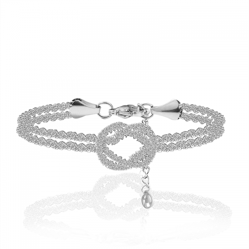 BRACCIALE CON NODO A DOPPIO FILO - JN25576C274