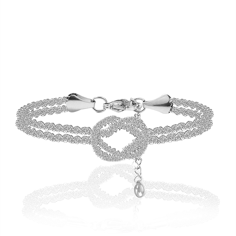 BRACCIALE CON NODO A DOPPIO FILO - JN25576C274