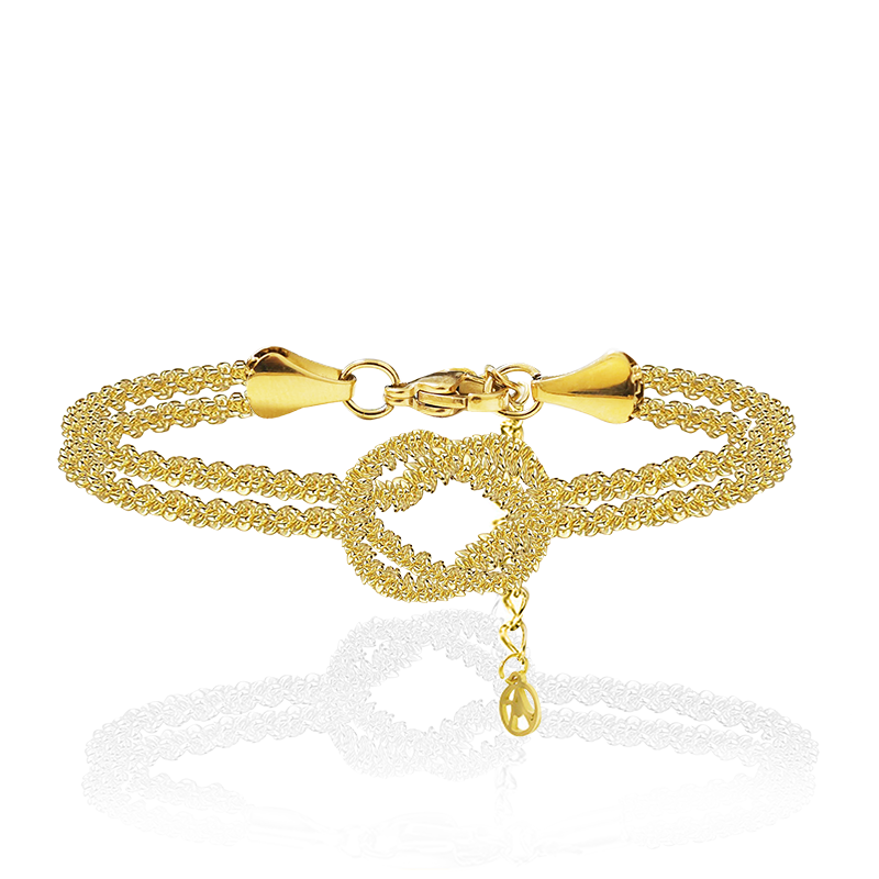 BRACCIALE CON NODO A DOPPIO FILO - JN25576C274