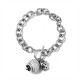 BRACCIALE A CATENA CON CAMPANELLA E PAVÉ DI ZIRCONI - JN260200D254
