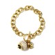 BRACCIALE A CATENA CON CAMPANELLA E PAVÉ DI ZIRCONI - JN260200D254