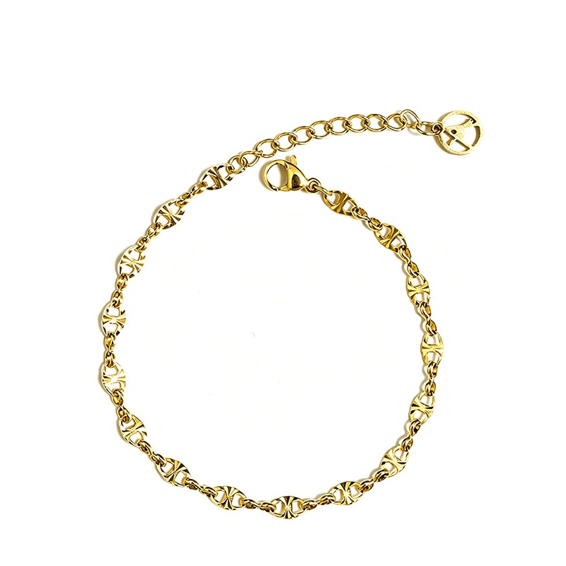 BRACCIALE MAGLIA MARINA DIAMANTATA - JN2628D032