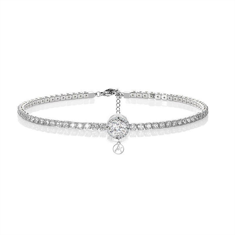 BRACCIALE TENNIS CON ZIRCONE CENTRALE COLORATO - JN2680D073
