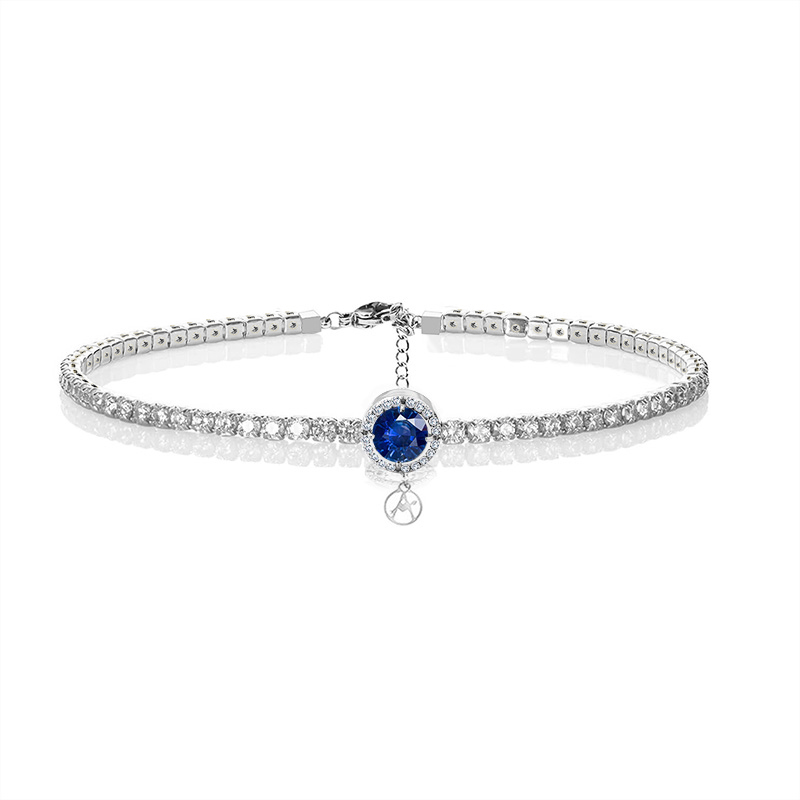 BRACCIALE TENNIS CON ZIRCONE CENTRALE COLORATO - JN2680D073