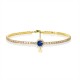 BRACCIALE TENNIS CON ZIRCONE CENTRALE COLORATO - JN2680D073