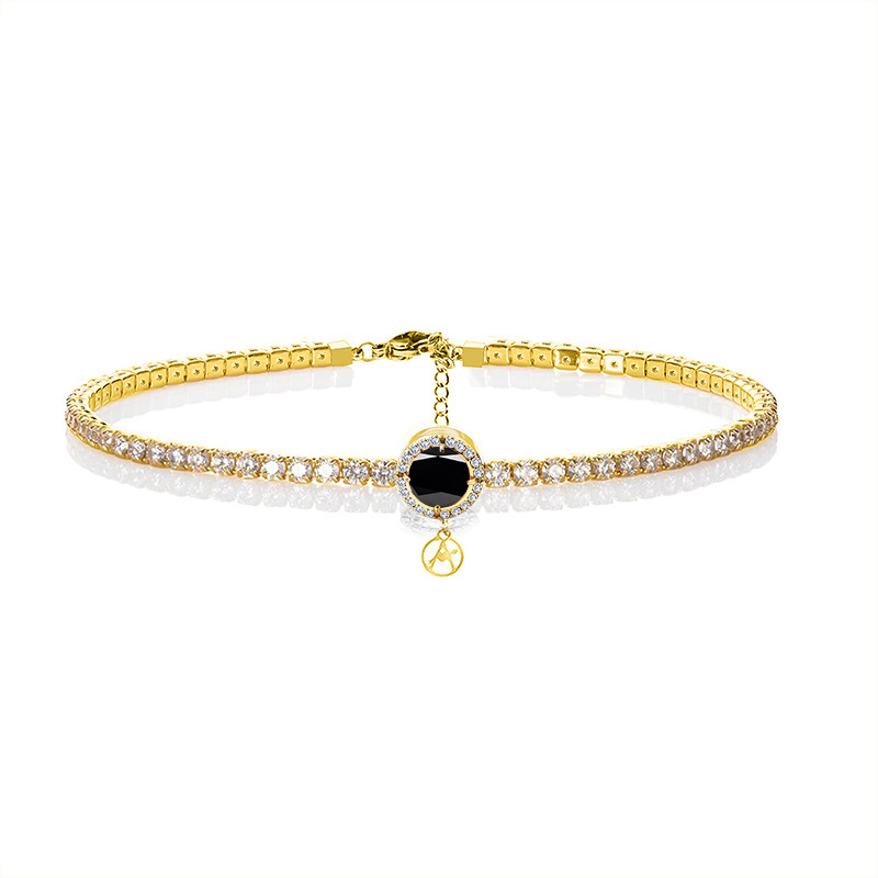 BRACCIALE TENNIS CON ZIRCONE CENTRALE COLORATO - JN2680D073